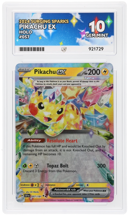 ACE 10 - Pikachu ex - 057/191 - Surging Sparks - Pokemon