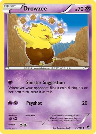 Drowzee 35/111 - XY  Furious Fists Reverse Holofoil