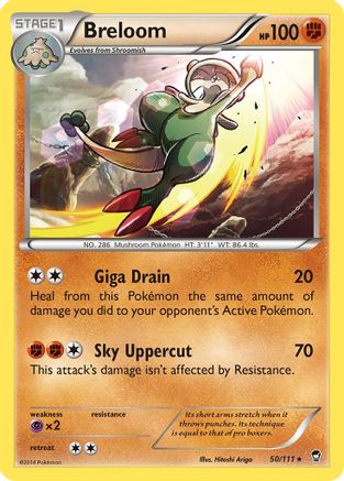 Breloom 50/111 - XY  Furious Fists Reverse Holofoil