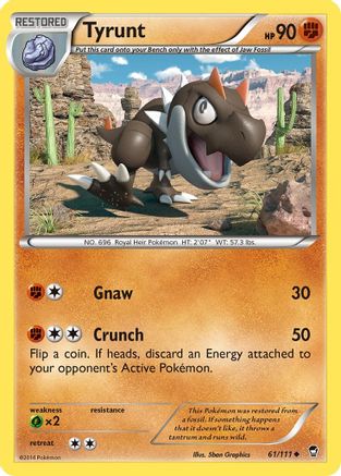 Tyrunt 61/111 - XY  Furious Fists