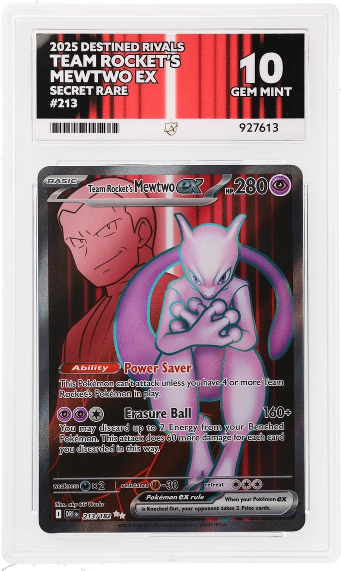 ACE 10 - Team Rocket's Mewtwo ex - 213/182 - Destined Rivals - Pokemon