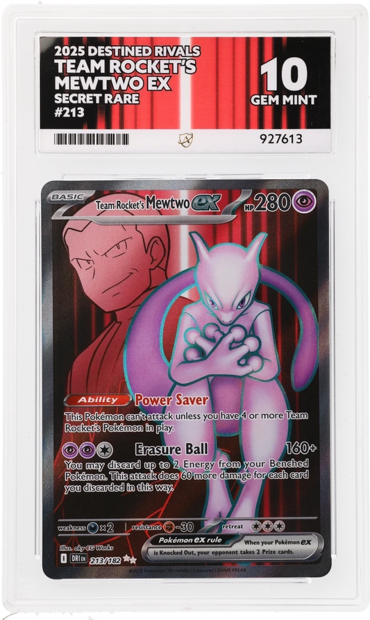 ACE 10 - Team Rocket's Mewtwo ex - 213/182 - Destined Rivals - Pokemon