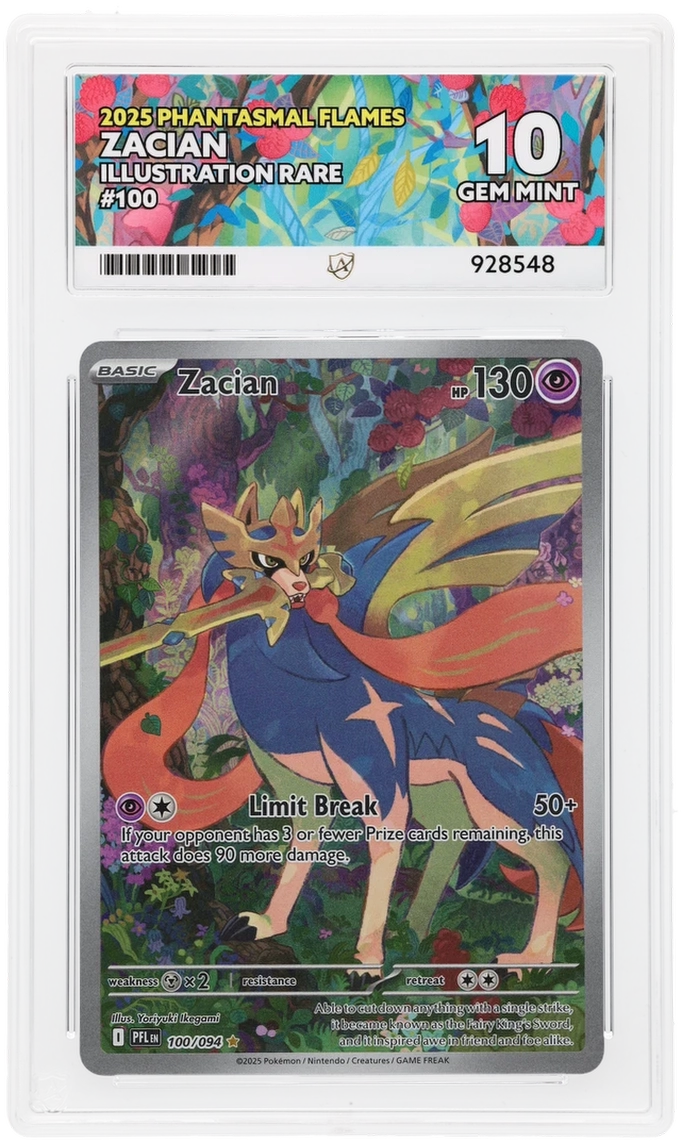 ACE 10 - Zacian - 100/094 - Phantasmal Flames - Pokemon