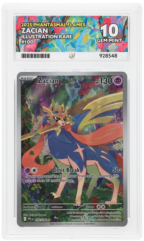 ACE 10 - Zacian - 100/094 - Phantasmal Flames - Pokemon