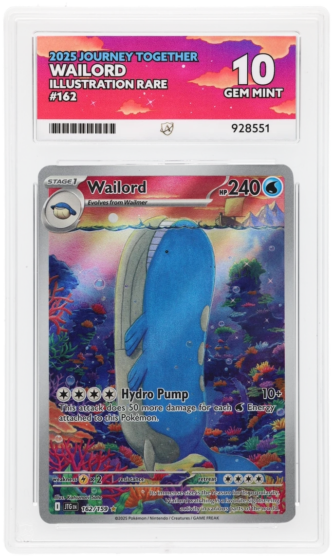 ACE 10 - Wailord - 162/159 - Journey Together - Pokemon