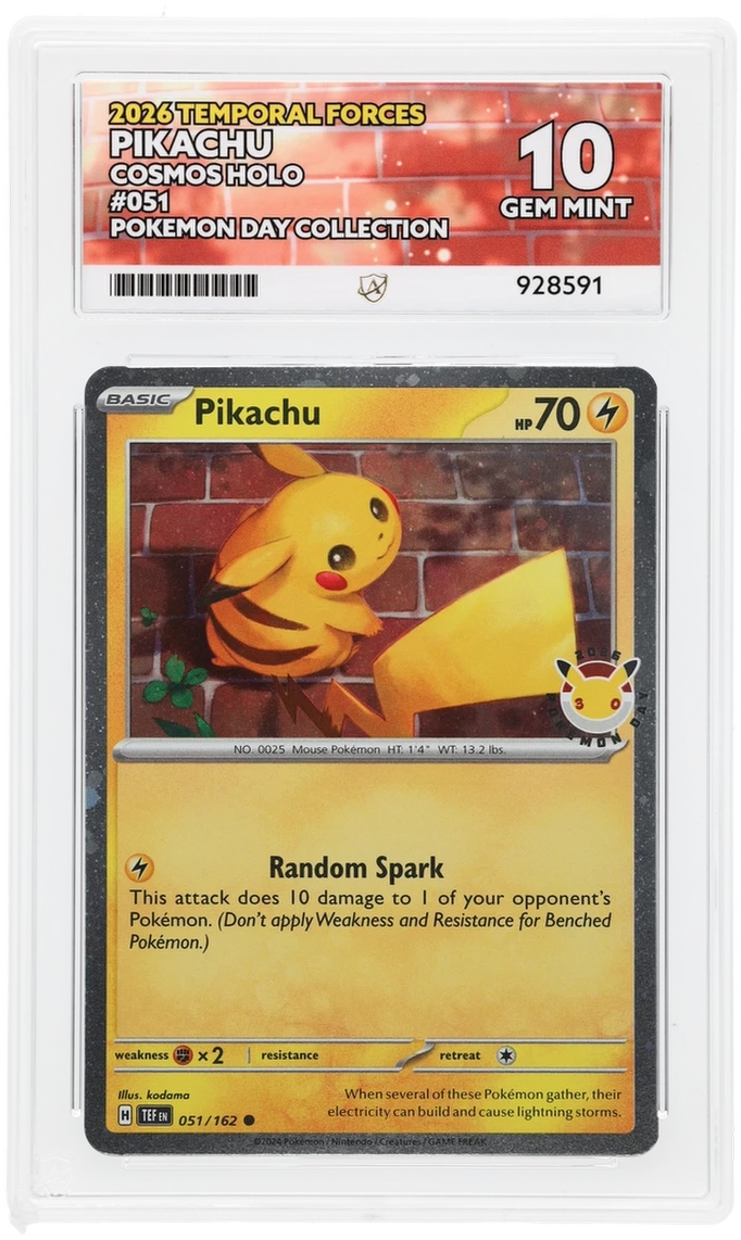 ACE 10 - Pikachu - 051/162 - Temporal Forces - Pokemon