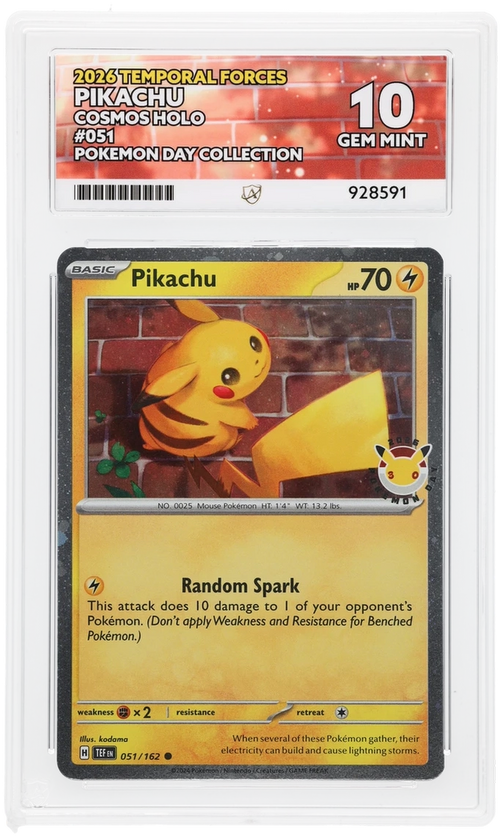 ACE 10 - Pikachu - 051/162 - Temporal Forces - Pokemon