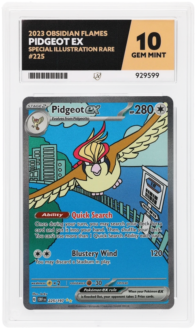 ACE 10 - Pidgeot ex - 225/197 - Obsidian Flames - Pokemon