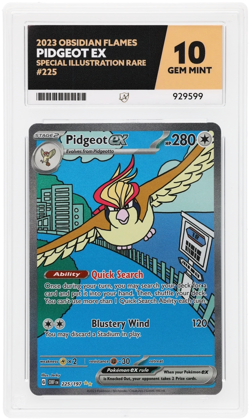 ACE 10 - Pidgeot ex - 225/197 - Obsidian Flames - Pokemon