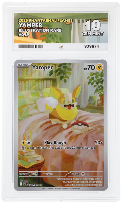 ACE 10 - Yamper - 099/094 - Phantasmal Flames - Pokemon