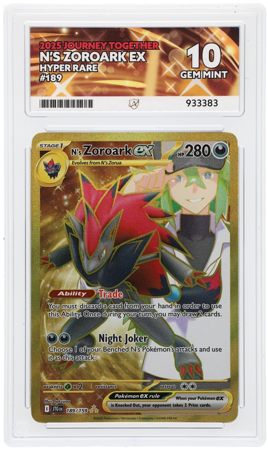 ACE 10 - N's Zoroark ex - 189/159 - Journey Together - Pokemon
