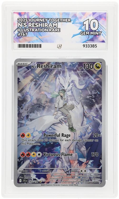 ACE 10 - N's Reshiram - 167/159 - Journey Together - Pokemon