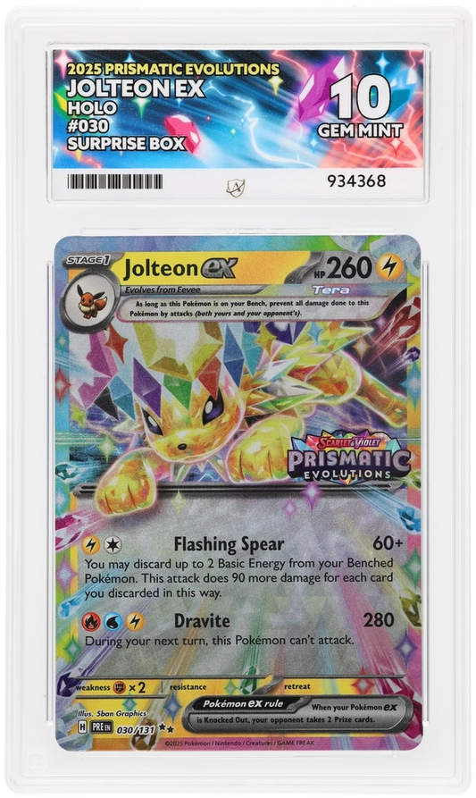 ACE 10 - Jolteon ex - 030/131 - Prismatic Evolutions - Surprise Box - Pokemon