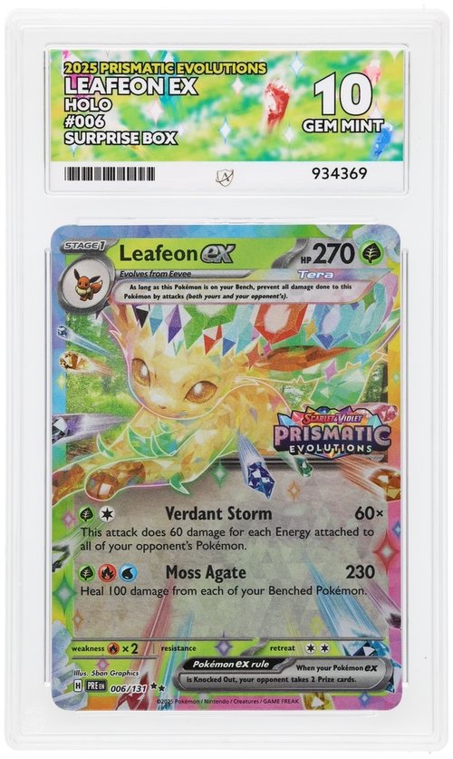 ACE 10 - Leafeon ex - 006/131 - Prismatic Evolutions - Surprise Box - Pokemon
