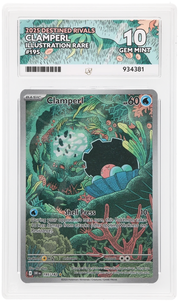ACE 10 - Clamperl - 195/182 - Destined Rivals - Pokemon