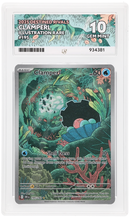 ACE 10 - Clamperl - 195/182 - Destined Rivals - Pokemon