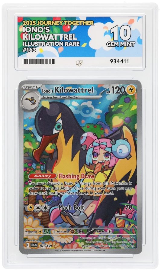 ACE 10 - Iono's Kilowattrel - 163/159 - Journey Together - Pokemon