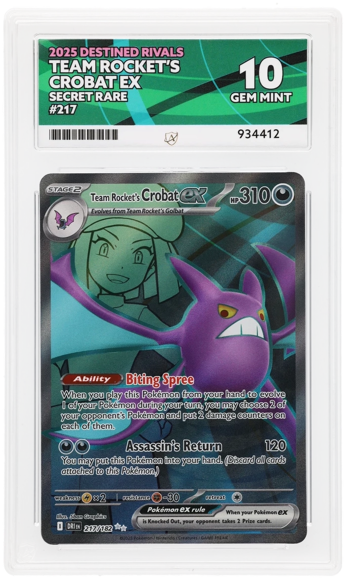 ACE 10 - Team Rocket's Crobat ex - 217/182 - Destined Rivals - Pokemon