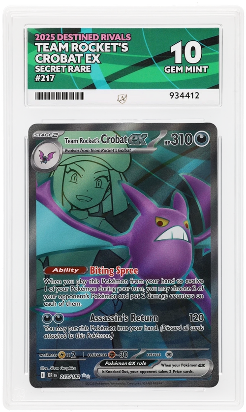ACE 10 - Team Rocket's Crobat ex - 217/182 - Destined Rivals - Pokemon