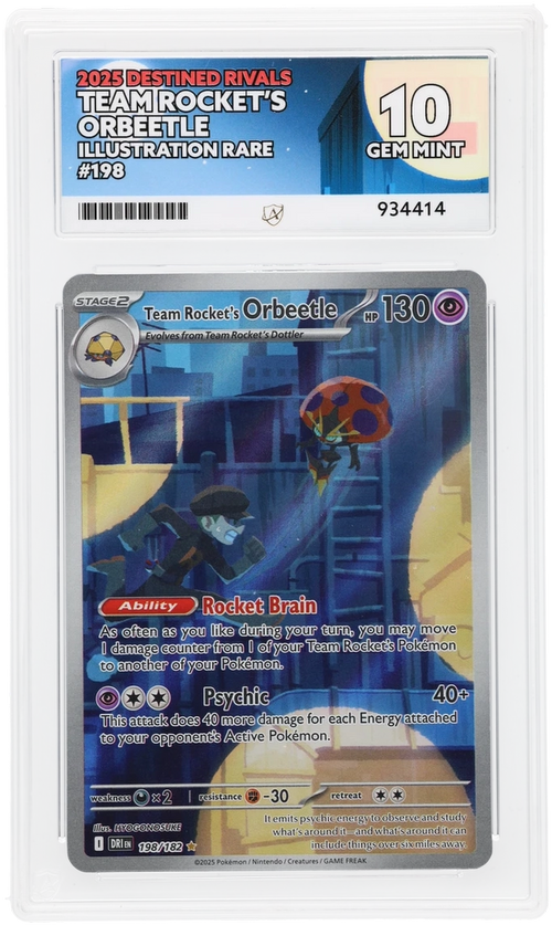 ACE 10 - Team Rocket's Orbeetle - 198/182 - Destined Rivals - Pokemon