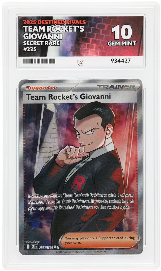 ACE 10 - Team Rocket's Giovanni - 225/182 - Destined Rivals - Pokemon