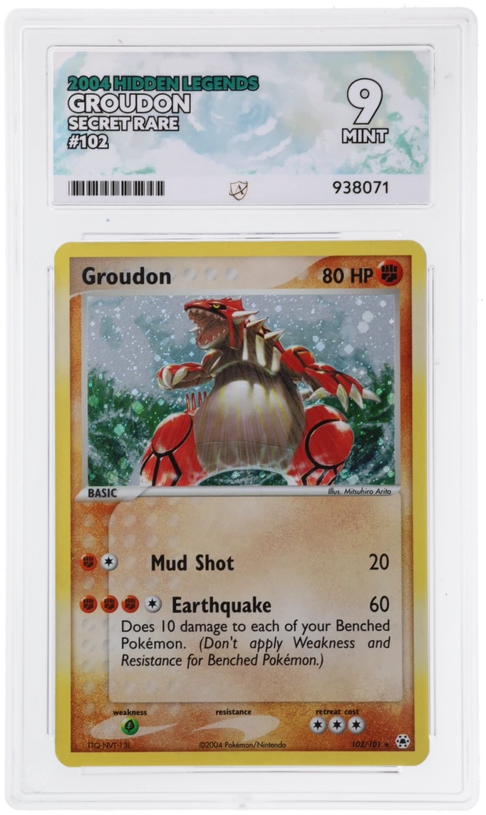 ACE 9 - Groudon - 102/101 - Hidden Legends - Pokemon - front