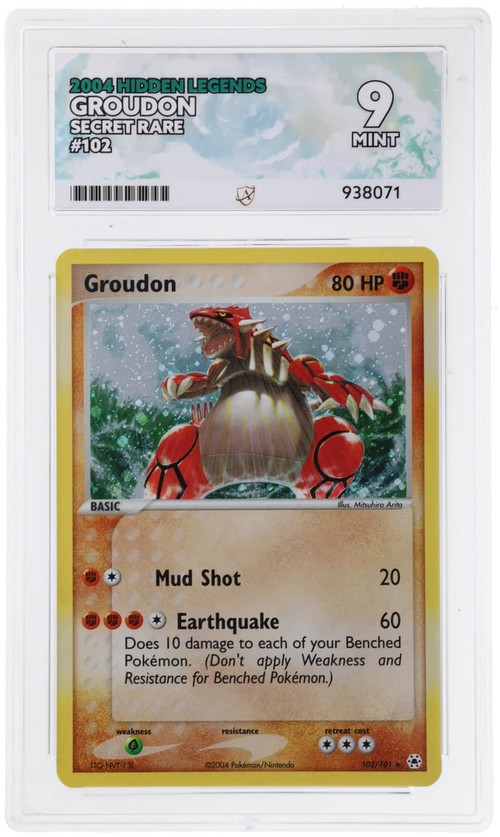 ACE 9 - Groudon - 102/101 - Hidden Legends - Pokemon - front