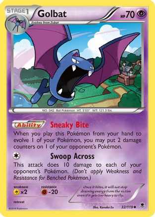 Golbat 32/119 - Phantom Forces Reverse Holofoil