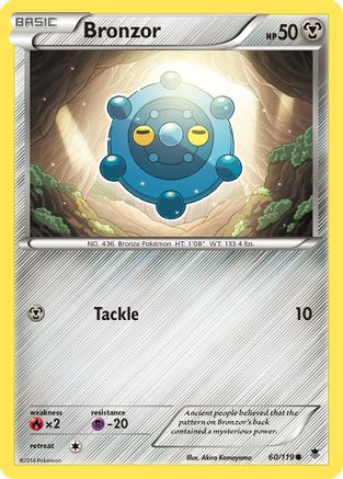 Bronzor 60/119 - XY  Phantom Forces Reverse Holofoil