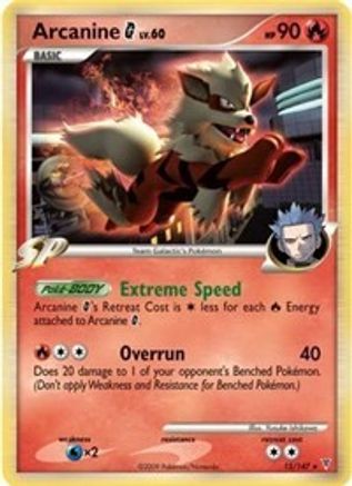 Arcanine G - 15/147 15 - Deck Exclusives Holofoil