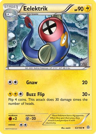 Eelektrik 63/160 - XY  Primal Clash Reverse Holofoil