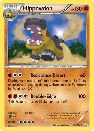 Hippowdon 88/160 - Primal Clash Holofoil