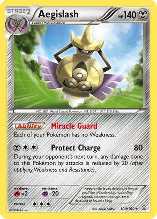Aegislash 100/160 - XY  Primal Clash Holofoil