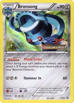 Bronzong - XY21 (Prerelease) [Staff] XY21 - XY Promos Holofoil