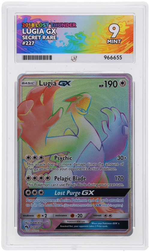 ACE 9 - Lugia GX - 227/214 - Lost Thunder - Pokemon - front