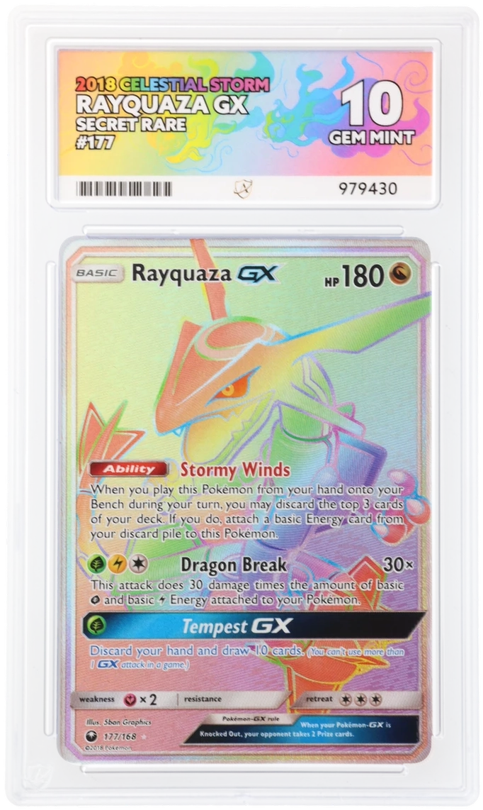 ACE 10 - Rayquaza GX - 177/168 - Celestial Storm - Pokemon - front