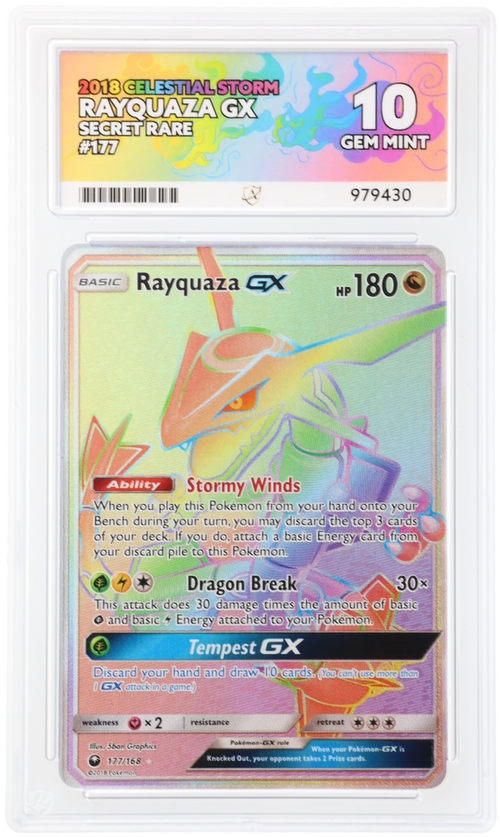 ACE 10 - Rayquaza GX - 177/168 - Celestial Storm - Pokemon - front