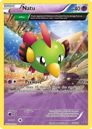 Natu 28/108 - Roaring Skies Reverse Holofoil