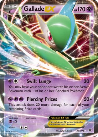 Gallade-EX 34/108 - Roaring Skies Holofoil