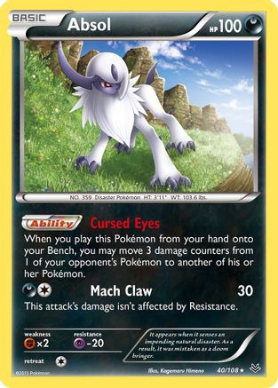 Absol 40/108 - XY  Roaring Skies Holofoil