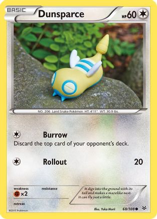 Dunsparce 68/108 - XY  Roaring Skies Reverse Holofoil