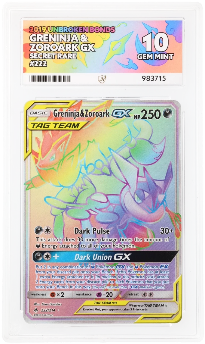 ACE 10 - Greninja & Zoroark GX - 222/214 - Unbroken Bonds - Pokemon - front