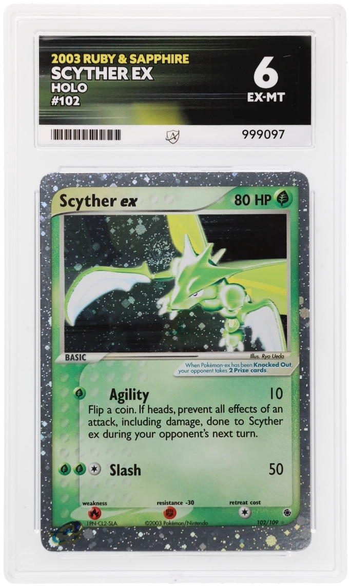 ACE 6 - Scyther ex - 102/109 - Ruby & Sapphire - Pokemon - front