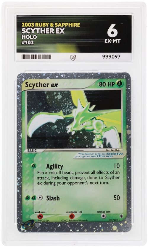 ACE 6 - Scyther ex - 102/109 - Ruby & Sapphire - Pokemon - front