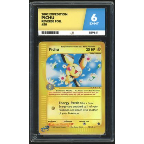 Pichu Reverse Foil 58 - 2002 Expedition- ACE 6