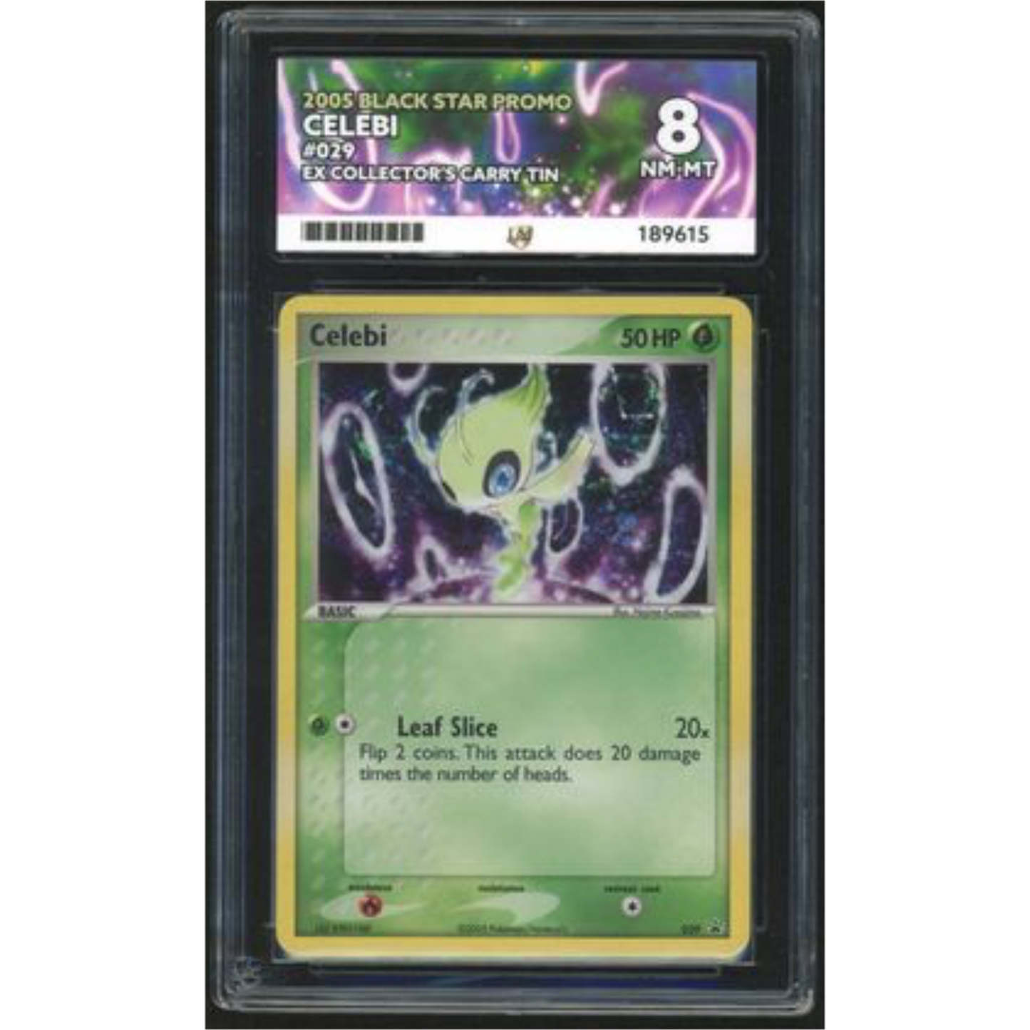 Celebi Holo 029 -2005 Black Star Promo EX Collector's Carry Tin - ACE 8