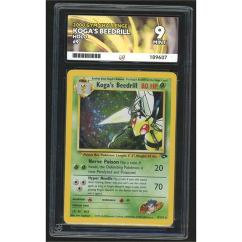 Koga's Beedrill Holo 9 - 2000 Gym Challenge - ACE 9
