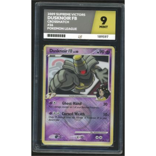 Dusknoir FB Crosshatch Holo - 2009 Supreme Victors Pokemon League - ACE 9