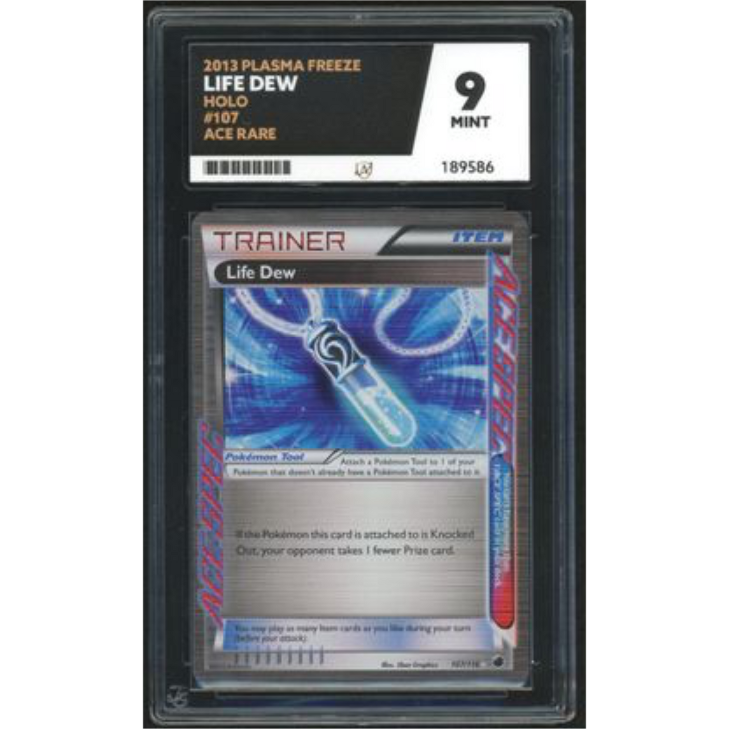 Life Dew Holo 107 Ace Rare  - 2013 Plasma Freeze - ACE 9