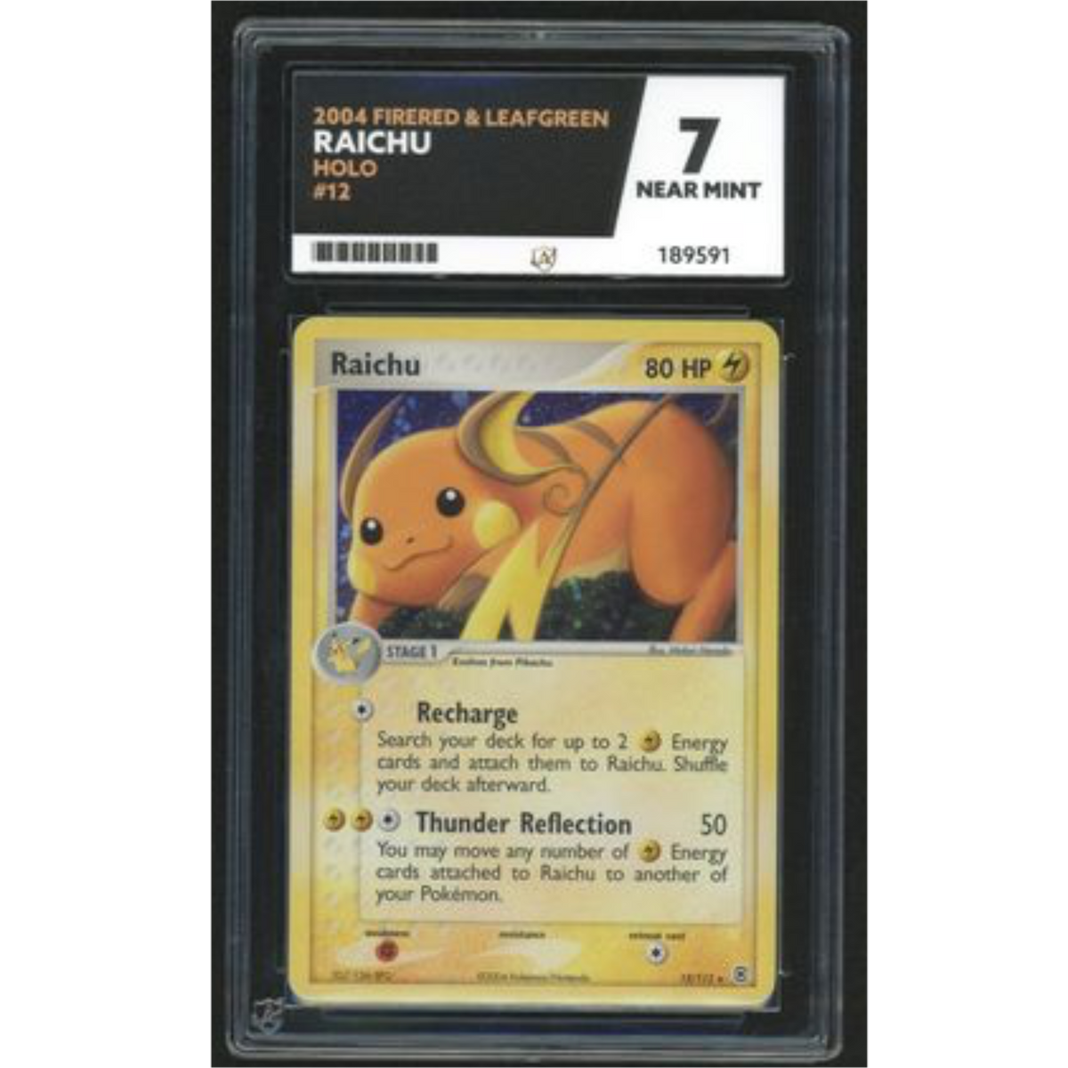 Raichu Holo 12 - 2004 Fire red & Leaf green - ACE 7